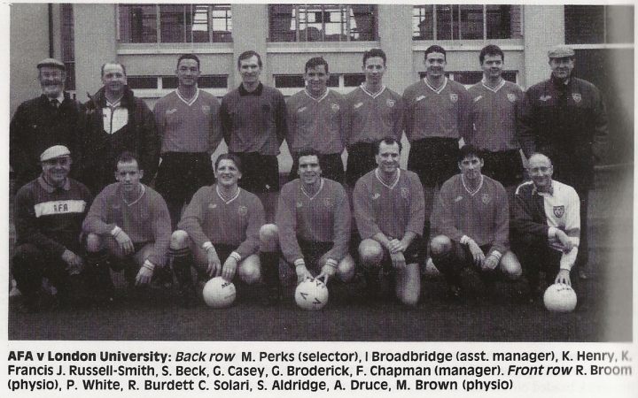 AFA Representative XI v London University, Spring 1994