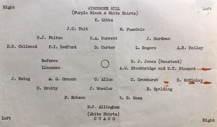 1st XI 1960