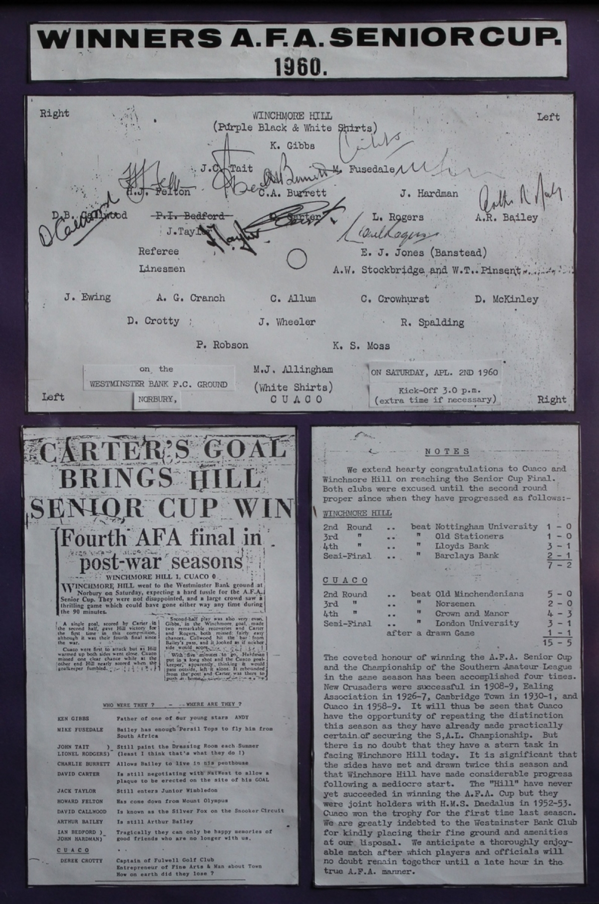 1st XI 1960