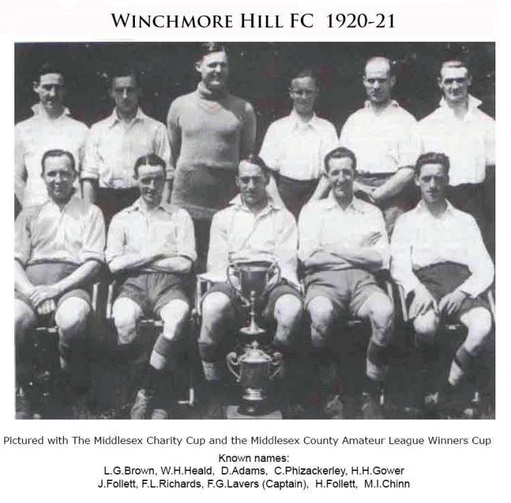 The Inaugural WHFC Team In 1921