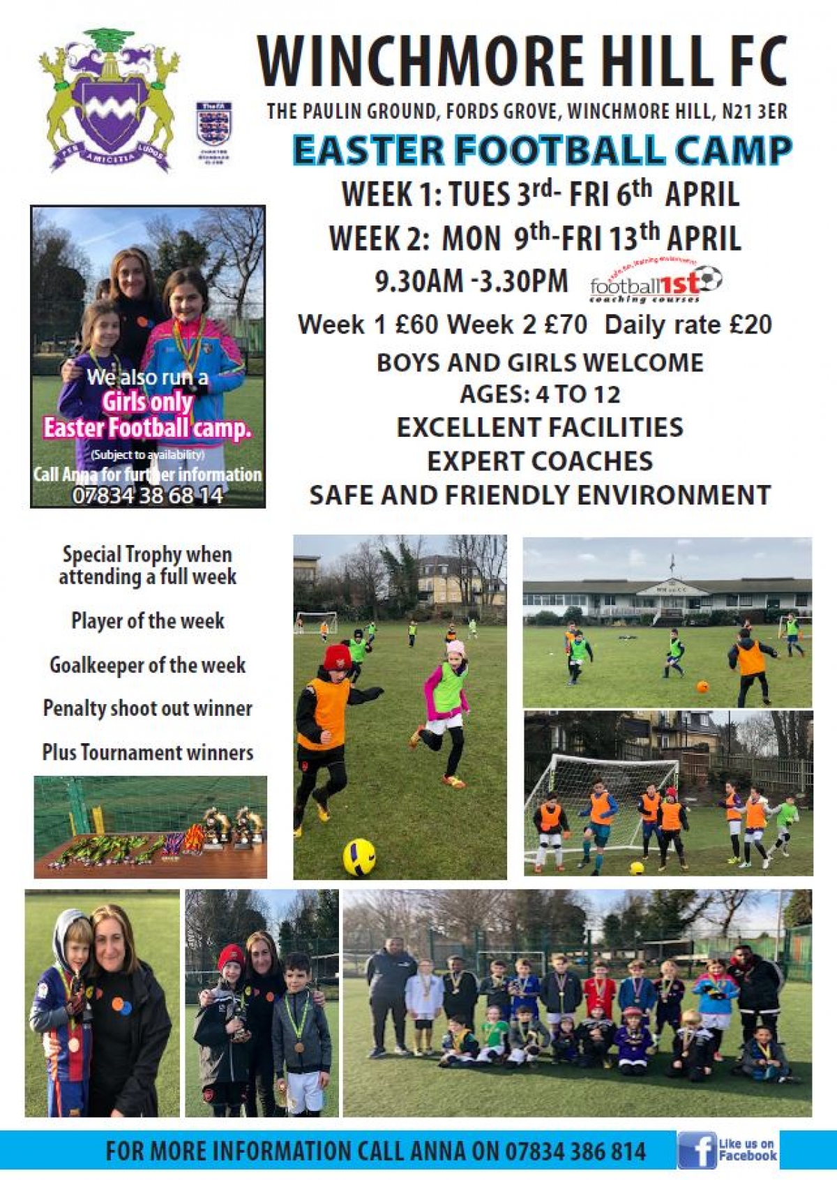 Easter 2018 Football Camps For Boys And Girls