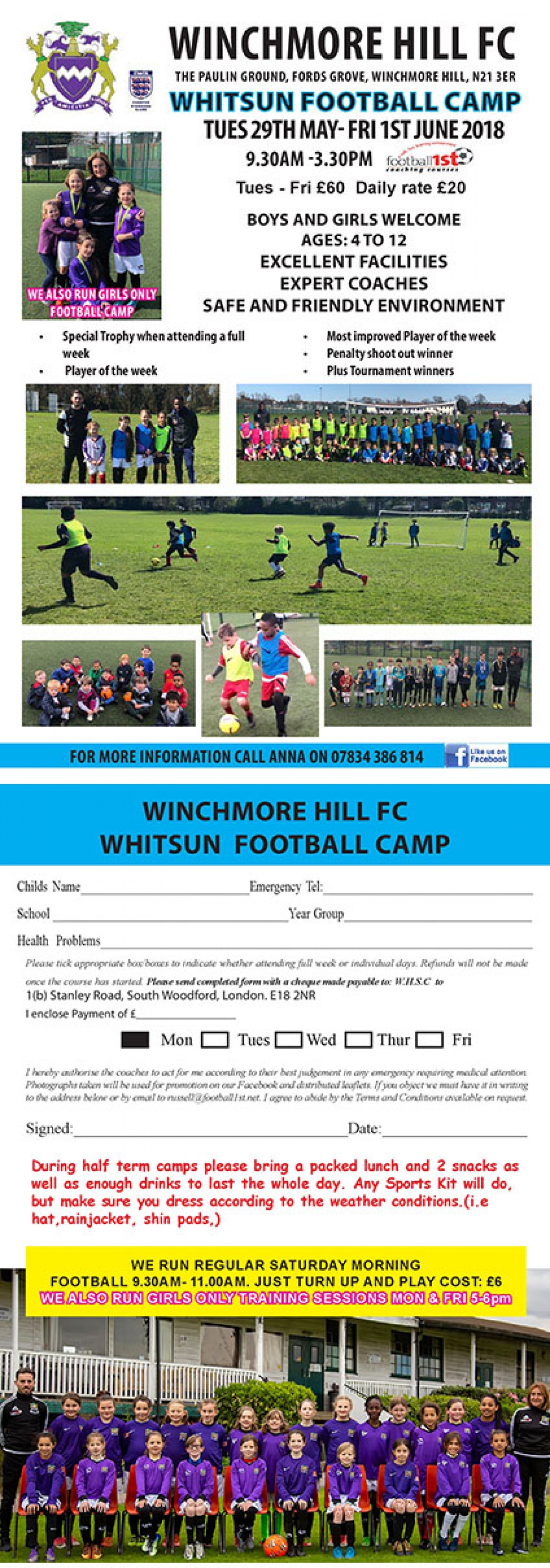 Whitsun Football Camp 2018