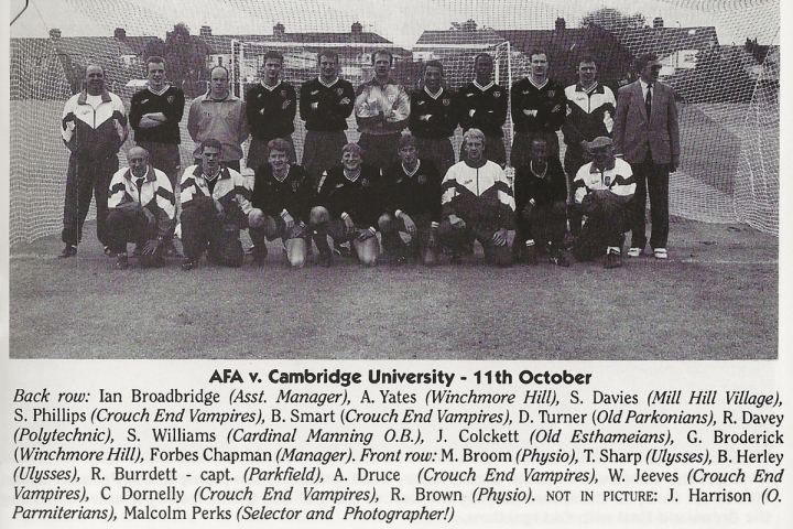 AFA Representative XI V Cambridge University 11th October 1994