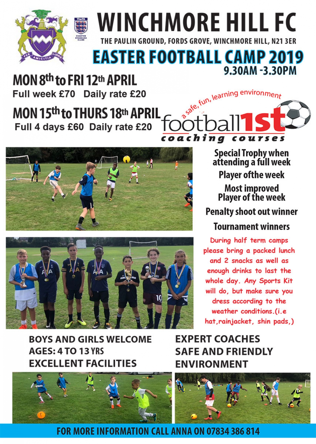 Easter 2019 Football Camps