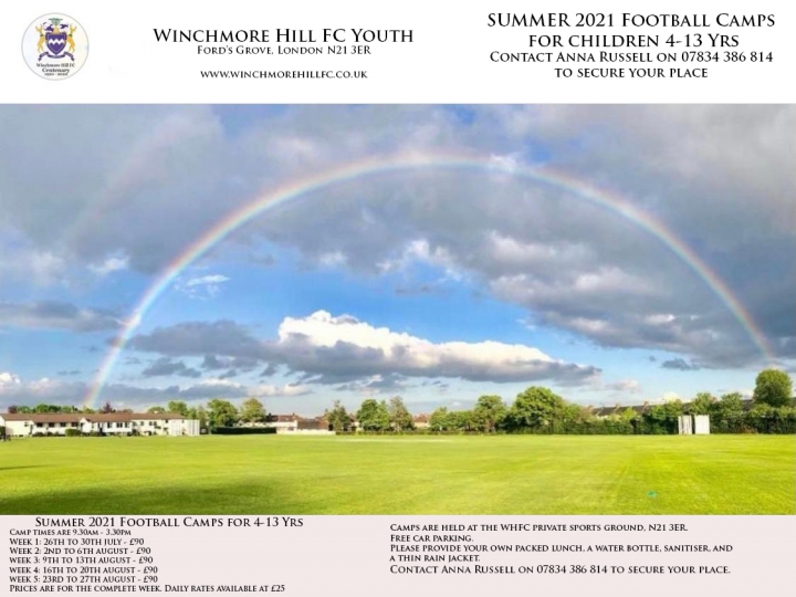 Summer 2021 Childrens Football Camps
