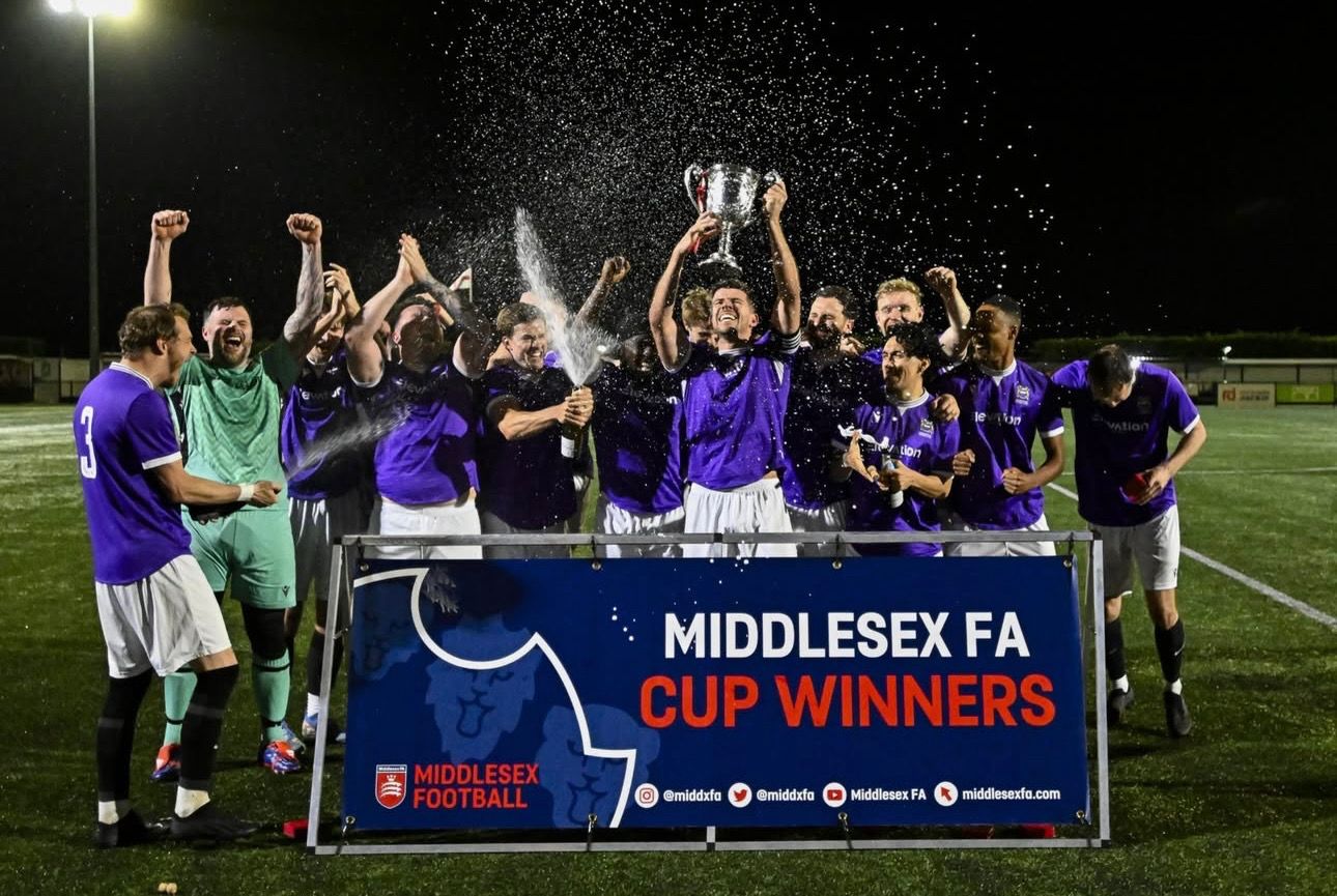 1st XI win the Middlesex FA Intermediate Cup !!