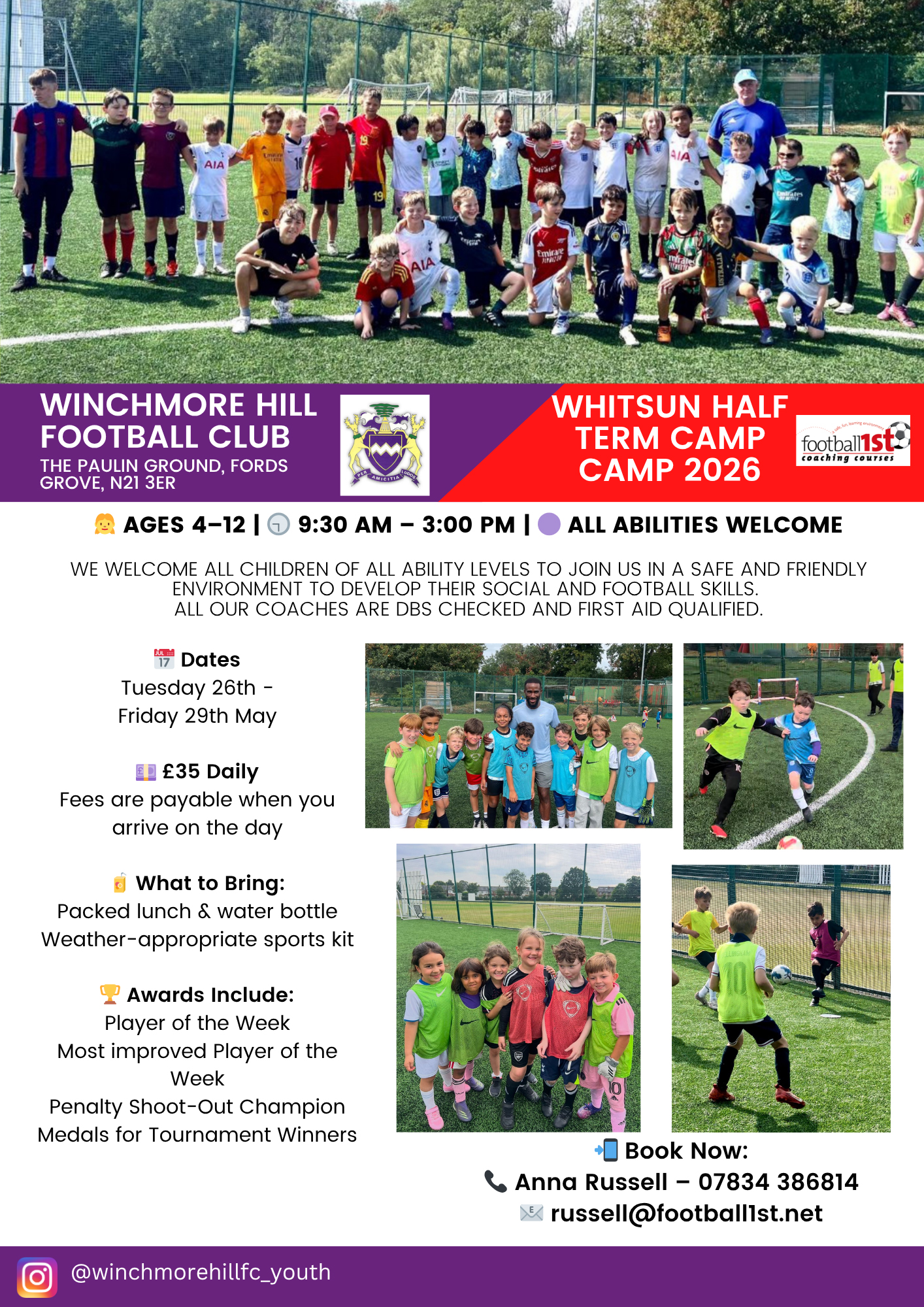 May 2026 Half-Term Football Camp 